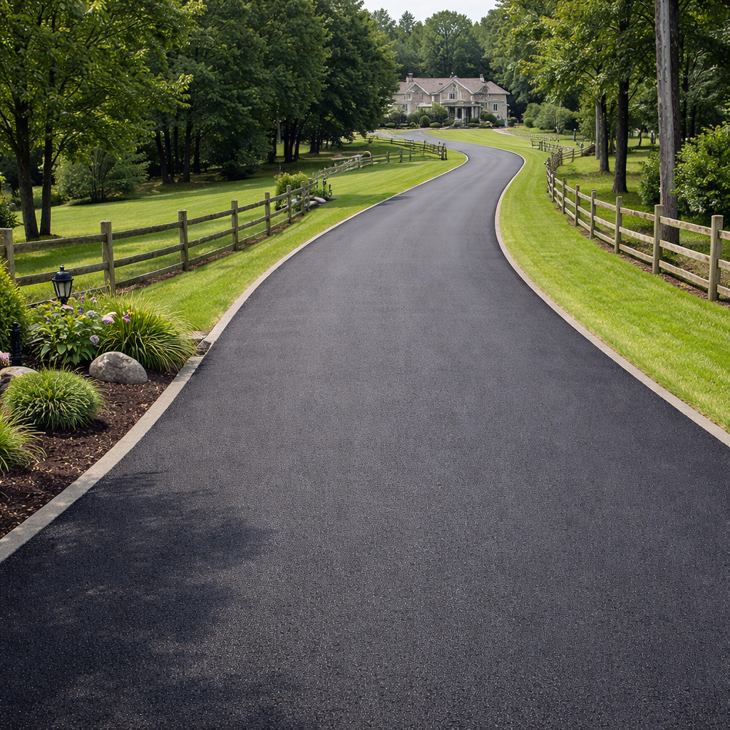 Private asphalt drive